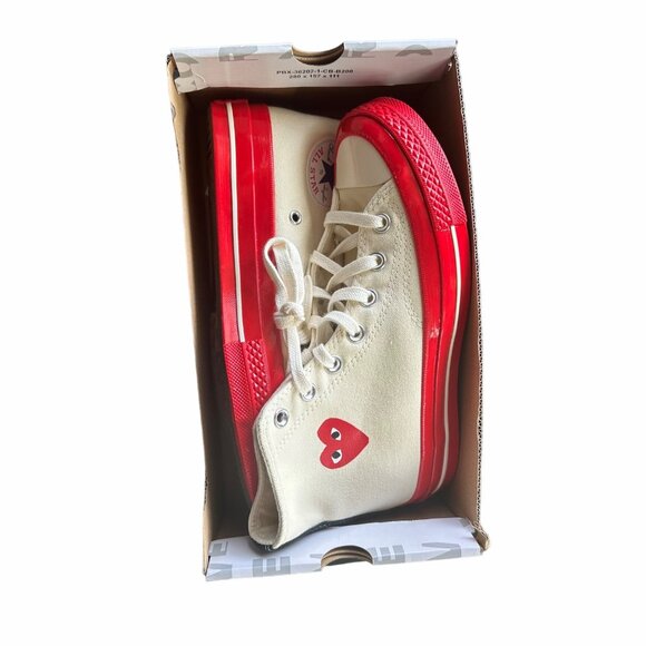 ❤️Converse Chuck Taylor All Star 70 Comme des Garcons PLAY 7 Women Shoes A01794C - Picture 7 of 14